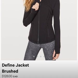 Lulu Lemon Define Jacket - Size 4
